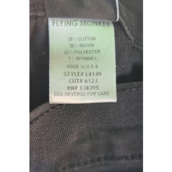 Flying Monkey 2 Tone Zipper Side Jeans Size 28 - Picture 15 of 15